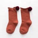 Calcetines de niña con pompón 10