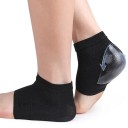 Calcetines de talón de gel hidratante con efecto antideslizante y alta elasticidad Contra grietas y callosidades Color negro 1