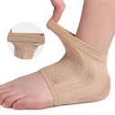 Calcetines de talón de gel hidratante con efecto antideslizante y alta elasticidad Contra grietas y callosidades Color negro 2