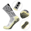 Calcetines deportivos de fútbol unisex, talla 39-45 EUR, suela de silicona antideslizante, hasta la rodilla, transpirables 11