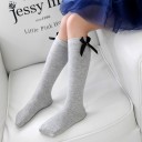 Calcetines hasta la rodilla con lazo para niñas 5