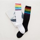 Calcetines hasta la rodilla de mujer con rayas 5