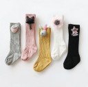 Calcetines hasta la rodilla para niña con decoración 1