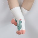 Calcetines infantiles con estampado de plantas 5