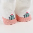 Calcetines infantiles con estampado de plantas 3