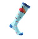 Calcetines largos con bordado 17