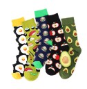 Calcetines largos de hombre con estampado de comida 1