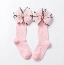 Calcetines largos niña con lazo 9