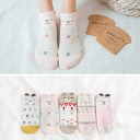 Calcetines tobilleros con diseño de animales - 5 pares 6