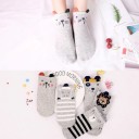 Calcetines tobilleros con diseño de animales - 5 pares 11