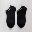 Calcetines tobilleros de mujer con perlas 4