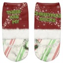 Calcetines tobilleros de mujer - Motivo navideño 11