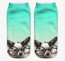 Calcetines tobilleros para mujer con perritos 4