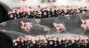 Calcetines transparentes de mujer con flores. 6