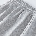 Calções de desporto masculinos soltos com cordão de ajuste Material leve e respirável Calções de corrida para fitness treino exercício 6