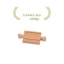 Cale de lem convexă 5,5 x 4 x 1,2 cm Piesă de schimb pentru calea ferată Cale suplimentară compatibilă pentru extinderea traseului din lemn 2