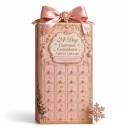 Calendar Advent 24 Figurine de Crăciun cu fundițe Stil Coquette Ursuleț Lebădă și Balerine Roz Deschis Decorațiune de Crăciun 5