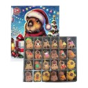 Calendário de Advento Kapybara 26 x 18 cm Calendário de Contagem Decrescente com Decorações Kapybara 24 Janelas Decoração de Natal Calendário 2