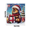 Calendário de Advento Kapybara 26 x 18 cm Calendário de Contagem Decrescente com Decorações Kapybara 24 Janelas Decoração de Natal Calendário 4