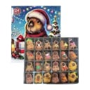 Calendario de Adviento de Navidad capibara 26 x 18 cm Calendario de Adviento con adornos de capibara 24 ventanitas Decoración navideña Calendario 2