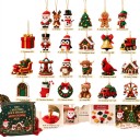 Calendario dell'Avvento 2026 Costruzione 24 personaggi natalizi in mattoncini Con ganci per appendere Altezza 7–9 cm Decorazioni per albero di Natale 6