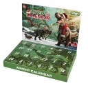 Calendário do Advento com dinossauros 23 x 34 x 4 cm Conjunto de figuras de plástico de dinossauros que brilham no escuro Calendário de Natal infantil 1
