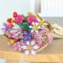 Calendário do advento de Natal LEGO flores Bouquet com margaridas Plástico Conjunto de construção de flores DIY conjunto criativo Surpresa 2