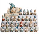 Calendrier de l'Avent 2026 24 figurines de Noël Lutins avec des motifs marins Coquillage ancre et phare Décoration de Noël maritime Cadeau 5