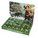 Calendrier de l'Avent avec des dinosaures 23 x 34 x 4 cm Ensemble de figurines en plastique de dinosaures lumineux dans l'obscurité Calendrier de Noël 1