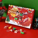 Calendrier de l'Avent de Noël 25 x 17 x 4 cm Décorations de Noël suspendues et figurines Calendrier de l'Avent avec décorations Inapproprié pour les enfants de moins de 3 ans 2