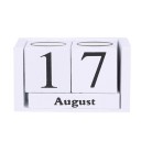 Calendrier en bois avec des blocs 8