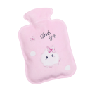 Calentador de barriga 11 x 16 cm Termoforo de peluche Botella de agua caliente Bolsa termoaislante de goma Terapia térmica contra el dolor 2