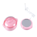 Calentador de cera de silicona 220 V Rosa ecológico calentador depilatorio y de parafina de silicona alimentaria sin metales con enchufe de la UE para un cuidado suave de la piel 3