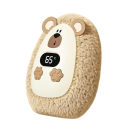 Calentador de manos de peluche adorable Oso 1200 mAh 10,5 x 7,5 x 5,5 cm 3 temperaturas 45–65 °C Pantalla digital USB C 2