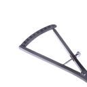 Calibrador endodôntico 17,5 cm Curvado 0–40 graus Aço inoxidável Escala dupla para metal 2