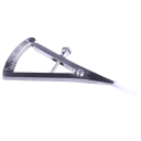 Calibre dentaire chirurgical courbé 8,5 cm 0–20 degrés Acier inoxydable Échelle double face Étrier endodontique 4