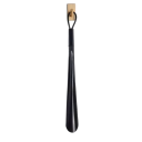 Calzador de plástico negro 48 cm Calzador largo y flexible Ayuda para calzador Calzador de plástico resistente 1