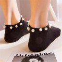 Calze alla caviglia da donna con perle 1