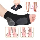 Calze compressive per supporto dell'arco con rinforzo in gel Contro il dolore plantare Da indossare nelle scarpe Design elastico nero 1 paio 2