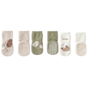Calze per bambini unisex 3 paia Calze antiscivolo con motivi di animali Bordo elastico 1