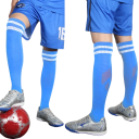 Calze sportive da calcio da uomo lunghe sotto il ginocchio in cotone traspiranti ad asciugatura rapida elastiche 3