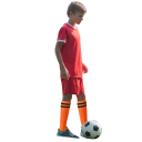 Calze sportive da calcio per bambini EUR 26 - 33 lunghe sotto il ginocchio in cotone traspiranti e ad asciugatura rapida 3