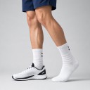 Calze sportive da uomo assorbenti e antiscivolo in lana sopra la caviglia per basket e badminton, da corsa e outdoor 3