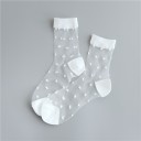Calze trasparenti da donna con pois 12