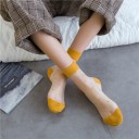 Calze trasparenti da donna con pois 4