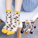 Calze trasparenti leopardate da donna 2