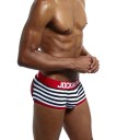 Calzoncillos tipo bóxer de rayas para hombre con agujero 3