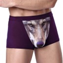 Calzoncillos tipo bóxer para hombre con lobo J2638 9