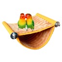 Cama de pelúcia para papagaios Rede de balanço para aves de gaiola 19 x 13 cm 3