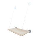 Cama suspensa para gatos 30 x 54 cm com ventosas para a janela Comprimento das cordas 67 cm Plataforma de descanso Cama de gato para a janela Economia de espaço 1